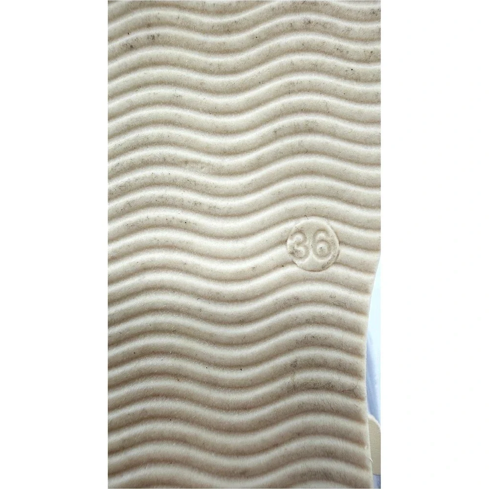 Anciet Greek Sandals Aspsis Flatform‎ Cream Scalloped Platform Ankle size 36 6